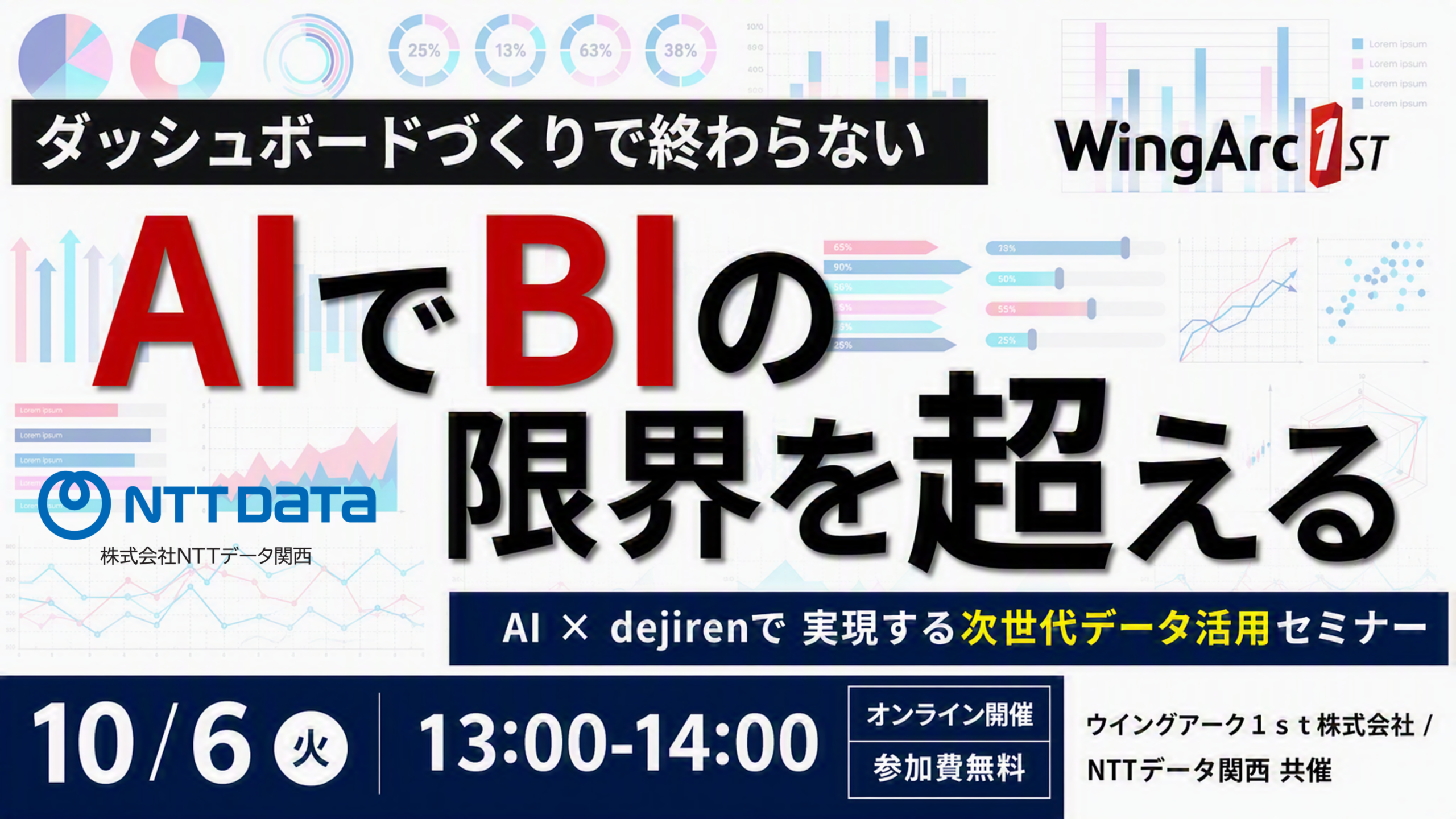 BIの限界を超える!AI×dejirenで実現する次世代データ活用セミナー